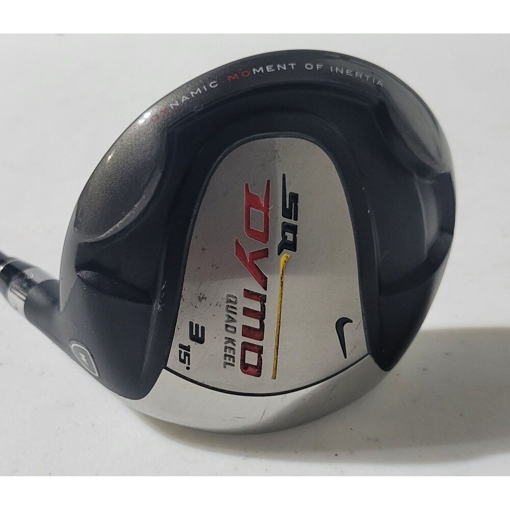 Nike SQ Dymo Quad Keel FW 3-Wood 15 Degree SQ Dymo Graphite W Flex 60g. EUC